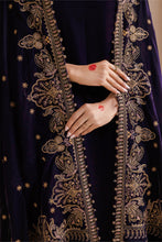 Load image into Gallery viewer, Buy BAROQUE | EMBROIDERED VELVET SHAWL 2023, Pakistani Designer Shawl with discount code and sale price. Shop Pakistani Clothes Online UK- BAROQUE Chiffon for Wedding, Luxury Lawn 2023 Embroidered Chiffon, Velvet Suits, Winter dresses &amp; Bridal Wear &amp; Ready Made Suits for Pakistani Party Wear UK and USA at LebaasOnline.