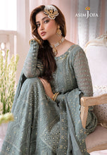 Load image into Gallery viewer, Buy ASIM JOFA | Chandani Luxury Chiffon Collection this New collection of ASIM JOFA WEDDING LAWN COLLECTION 2023 from our website. We have various PAKISTANI DRESSES ONLINE IN UK, ASIM JOFA CHIFFON COLLECTION. Get your unstitched or customized PAKISATNI BOUTIQUE IN UK, USA, UAE, FRACE , QATAR, DUBAI from Lebaasonline @ sale