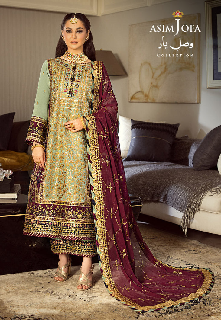 Buy ASIM JOFA | VASL E YAAR '23 this New collection of ASIM JOFA WEDDING LAWN COLLECTION 2023 from our website. We have various PAKISTANI DRESSES ONLINE IN UK, ASIM JOFA CHIFFON COLLECTION. Get your unstitched or customized PAKISATNI BOUTIQUE IN UK, USA, UAE, FRACE , QATAR, DUBAI from Lebaasonline @ Sale price.