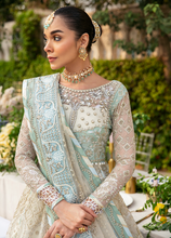 Load image into Gallery viewer, GULAAL | Embroidered Chiffon Pakistani designer dress is available @lebaasonline. The Pakistani Wedding dresses of Maria B, Gulaal can be customized for Bridal/party wear. Get express shipping in UK, USA, France, Germany for Asian Outfits USA. Maria B Sale online can be availed here!!