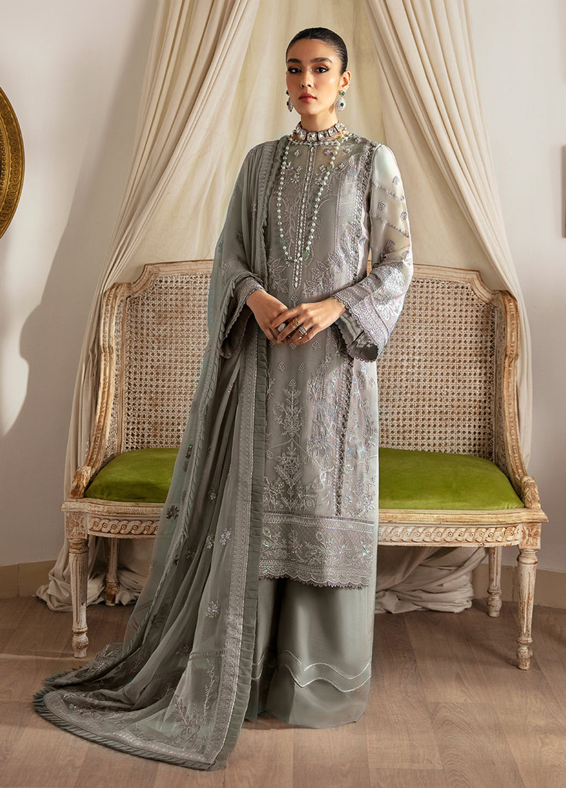 Shop GULAAL EMBROIDRED CHIFFON 2023 VOL 2 is exclusively available @ lebaasonline. We have express shipping of Pakistani Designer clothes 2023 of Maria B Lawn 2023, Gulaal lawn 2023. The Pakistani Suits UK is available in customized at doorstep in UK, USA, Germany, France, Belgium, UAE, Dubai from lebaasonline in SALE price ! 