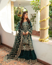 Load image into Gallery viewer, Faiza Saqlain | NIRA – Wedding Festive’23 available at Lebaasonline. The largest stockiest of Dresses in the UK. Shop Maria B Clothes Pakistani wedding. Afrozeh wedding, Faiza Saqlain, Qalamkar Embroidered on discounted price in UK USA Manchester London Australia Belgium UAE France Germany Birmingham on Sale.