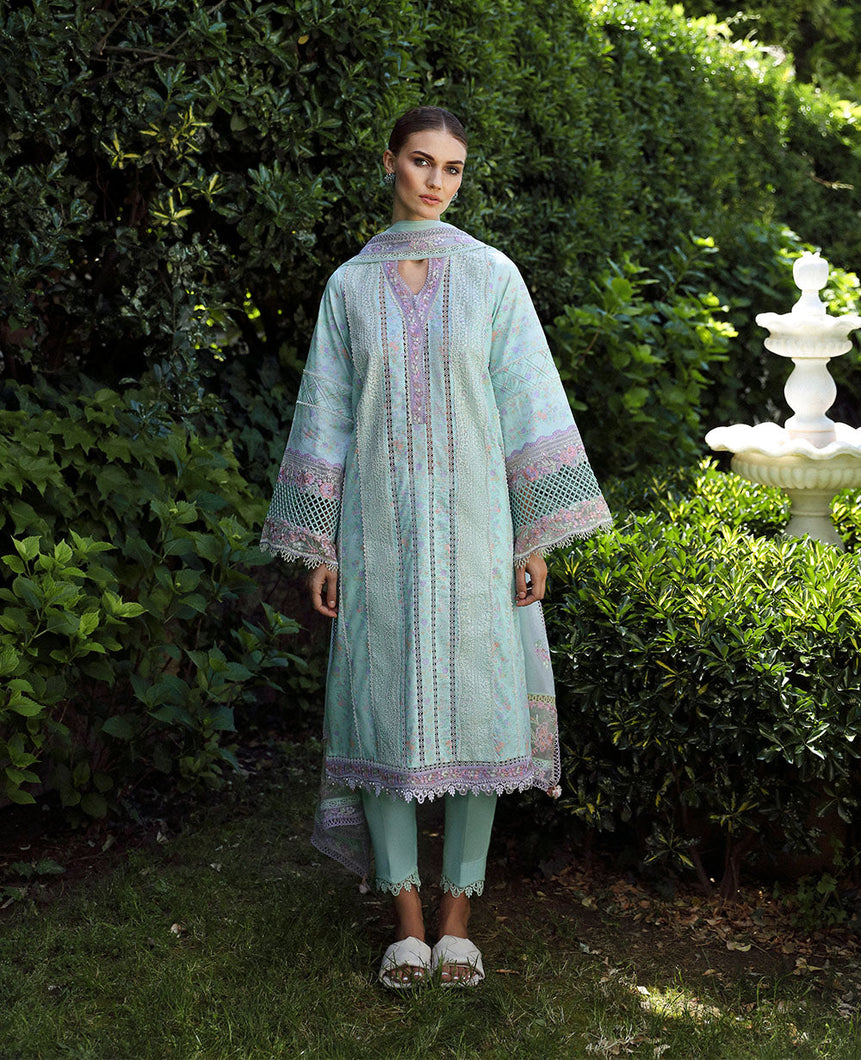 Buy Republic Womenswear | IYLIN Summer Lawn '24 | ROSA (D8-A) wear for the Pakistani look. The heavy embroidery salwar kameez, Designer designs of Republic women's wear, Maria B, Asim Jofa, Crimson are available in our Pakistani designer boutique. Get Velvet suits in UK USA, UAE, France from Lebaasonline @ Sale Prize.