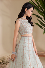 Load image into Gallery viewer, Buy IZNIK | Chiffon Collection&#39;23  Green color PAKISTANI DRESSES ONLINE UK Collection. Get yours customized PAKISTANI DESIGNER DRESSES ONLINE in UK and USA at LebaasOnline. Browse Iznik, Maria B, Asim Jofa Wedding Party, Nikah &amp; Walima dresses online at SALE on Lebaasonline.