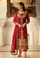 Load image into Gallery viewer, Buy ASIM JOFA | ZARI SITARA &#39;23 Collection New collection of ASIM JOFA WEDDING LAWN COLLECTION 2023 from our website. We have various PAKISTANI DRESSES ONLINE IN UK, ASIM JOFA CHIFFON COLLECTION. Get your unstitched or customized PAKISATNI BOUTIQUE IN UK, USA, UAE, FRACE , QATAR, DUBAI from Lebaasonline @ Sale price.q