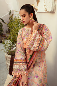 Buy AJR Alif AFFORDABLE LAWN'24 | Coral Blush Pakistani Dresses Available for in Sizes Modern Printed embroidery dresses on lawn & luxury cotton designer fabric created by Khadija Shah from Pakistan & for SALE in the UK, USA, Malaysia, London. Book now ready to wear Medium sizes or customise @Lebaasonline.