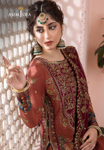 Load image into Gallery viewer, Buy ASIM JOFA | Chandani Luxury Chiffon Collection this New collection of ASIM JOFA WEDDING LAWN COLLECTION 2023 from our website. We have various PAKISTANI DRESSES ONLINE IN UK, ASIM JOFA CHIFFON COLLECTION. Get your unstitched or customized PAKISATNI BOUTIQUE IN UK, USA, UAE, FRACE , QATAR, DUBAI from Lebaasonline @ sale