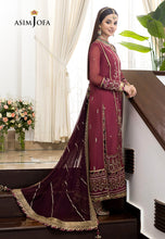 Load image into Gallery viewer, Buy ASIM JOFA | JHILMIL&#39;23 Collection New collection of ASIM JOFA WEDDING LAWN COLLECTION 2023 from our website. We have various PAKISTANI DRESSES ONLINE IN UK, ASIM JOFA CHIFFON COLLECTION. Get your unstitched or customized PAKISATNI BOUTIQUE IN UK, USA, UAE, FRACE , QATAR, DUBAI from Lebaasonline @ Sale price.