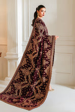 Load image into Gallery viewer, Buy Baroque Pakistani Designer Embroidered Velvet Shawl with discount code and sale price. Shop Pakistani Clothes Online UK- BAROQUE Chiffon for Wedding, Luxury Lawn 2022 Embroidered Chiffon, Velvet Suits, Winter dresses &amp; Bridal Wear &amp; Ready Made Suits for Pakistani Party Wear UK and USA at LebaasOnline.