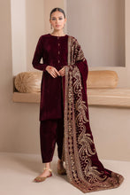 Load image into Gallery viewer, Buy BAROQUE | EMBROIDERED VELVET SHAWL 2023, Pakistani Designer Shawl with discount code and sale price. Shop Pakistani Clothes Online UK- BAROQUE Chiffon for Wedding, Luxury Lawn 2023 Embroidered Chiffon, Velvet Suits, Winter dresses &amp; Bridal Wear &amp; Ready Made Suits for Pakistani Party Wear UK and USA at LebaasOnline.
