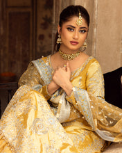 Load image into Gallery viewer, Faiza Saqlain | NIRA – Wedding Festive’23 available at Lebaasonline. The largest stockiest of Dresses in the UK. Shop Maria B Clothes Pakistani wedding. Afrozeh wedding, Faiza Saqlain, Qalamkar Embroidered on discounted price in UK USA Manchester London Australia Belgium UAE France Germany Birmingham on Sale.