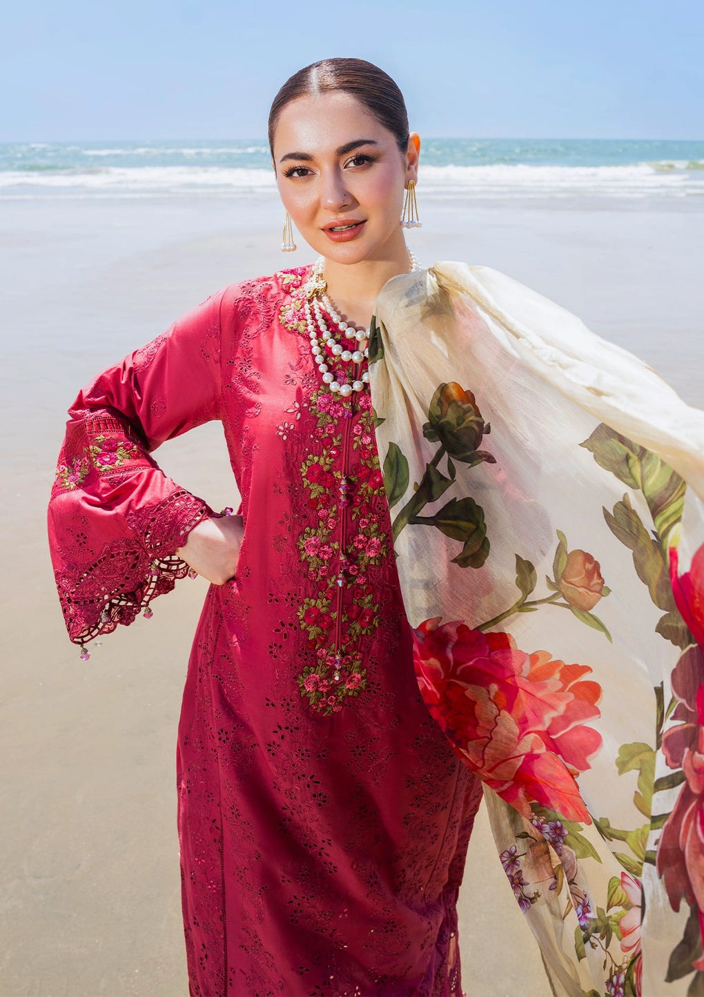ELAF | HAI KUCH" FESTIVE LAWN 2024 | EHK-05 Naaz - LebaasOnline 
