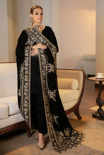 Load image into Gallery viewer, Buy BAROQUE | EMBROIDERED VELVET SHAWL 2023, Pakistani Designer Shawl with discount code and sale price. Shop Pakistani Clothes Online UK- BAROQUE Chiffon for Wedding, Luxury Lawn 2023 Embroidered Chiffon, Velvet Suits, Winter dresses &amp; Bridal Wear &amp; Ready Made Suits for Pakistani Party Wear UK and USA at LebaasOnline.