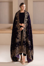 Load image into Gallery viewer, Buy BAROQUE | EMBROIDERED VELVET SHAWL 2023, Pakistani Designer Shawl with discount code and sale price. Shop Pakistani Clothes Online UK- BAROQUE Chiffon for Wedding, Luxury Lawn 2023 Embroidered Chiffon, Velvet Suits, Winter dresses &amp; Bridal Wear &amp; Ready Made Suits for Pakistani Party Wear UK and USA at LebaasOnline.