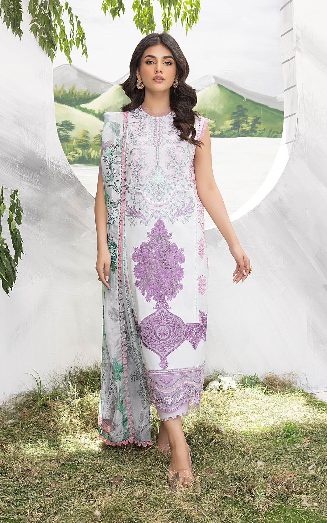 Buy ASIFA & NABEEL | ALEYNA SUMMER VOL.2 INDIAN PAKISTANI DESIGNER DRESSES & READY TO WEAR PAKISTANI CLOTHES. Buy ASIFA & NABEEL Collection of Summer Lawn, Original Pakistani Designer Clothing, Unstitched & Stitched suits for women. Next Day Delivery in the UK. Express shipping to USA, France, Germany & Australia.