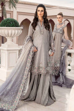 Load image into Gallery viewer, Maria.B | Sateen Collection &#39;23 available at Lebaasonline. The largest stockiest of M.prints Dresses in the UK. Shop Maria B Clothes Pakistani wedding. Maria B Sateen, Chiffons, Mprints, Maria B Sateen Embroidered on discounted price in UK USA Manchester London Australia Belgium UAE France Germany Birmingham on Sale.
