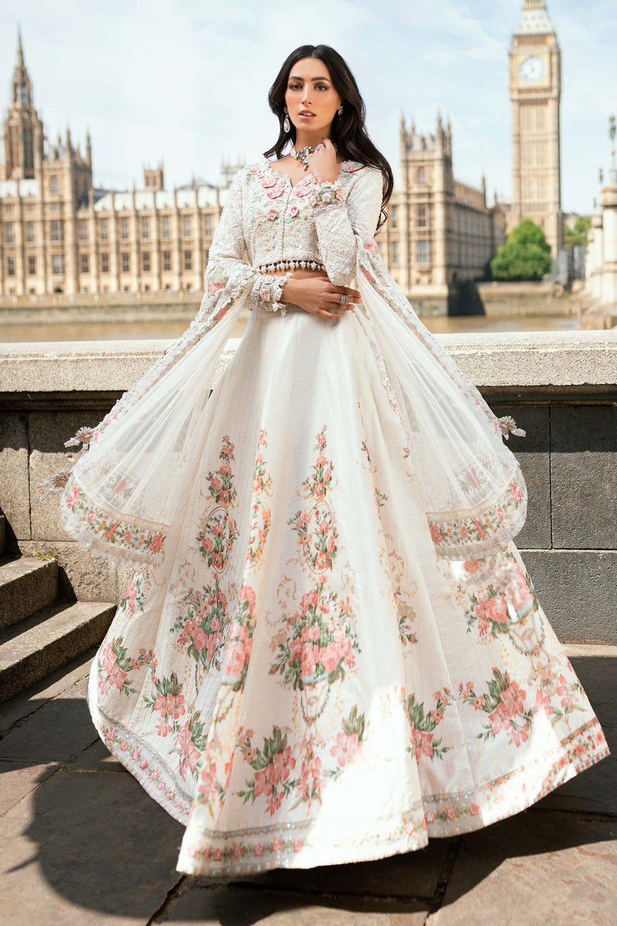 Shop the latest Soiree Formal collection of Maria B  2025 Clothes Unstitched/ready 3 Piece Suits for Winter 2025 and also for Spring/Summer. Available for customisation at LebaasOnline. Maria B's latest lawn, digital print attire and MBROIDERED Pakistani Suits for Women in the UK, USA 