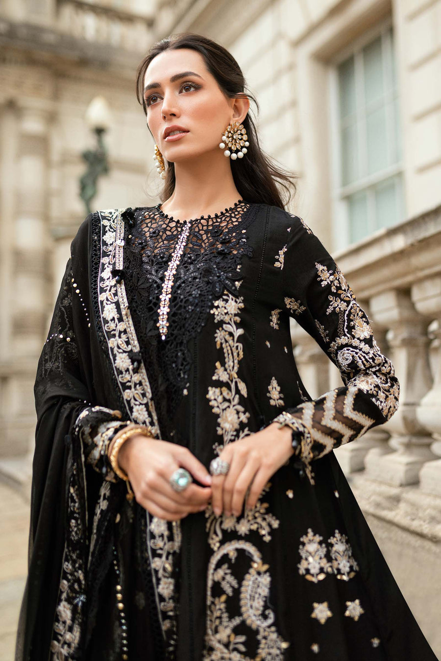 Shop the latest Soiree Formal collection of Maria B  2025 Clothes Unstitched/ready 3 Piece Suits for Winter 2025 and also for Spring/Summer. Available for customisation at LebaasOnline. Maria B's latest lawn, digital print attire and MBROIDERED Pakistani Suits for Women in the UK, USA 