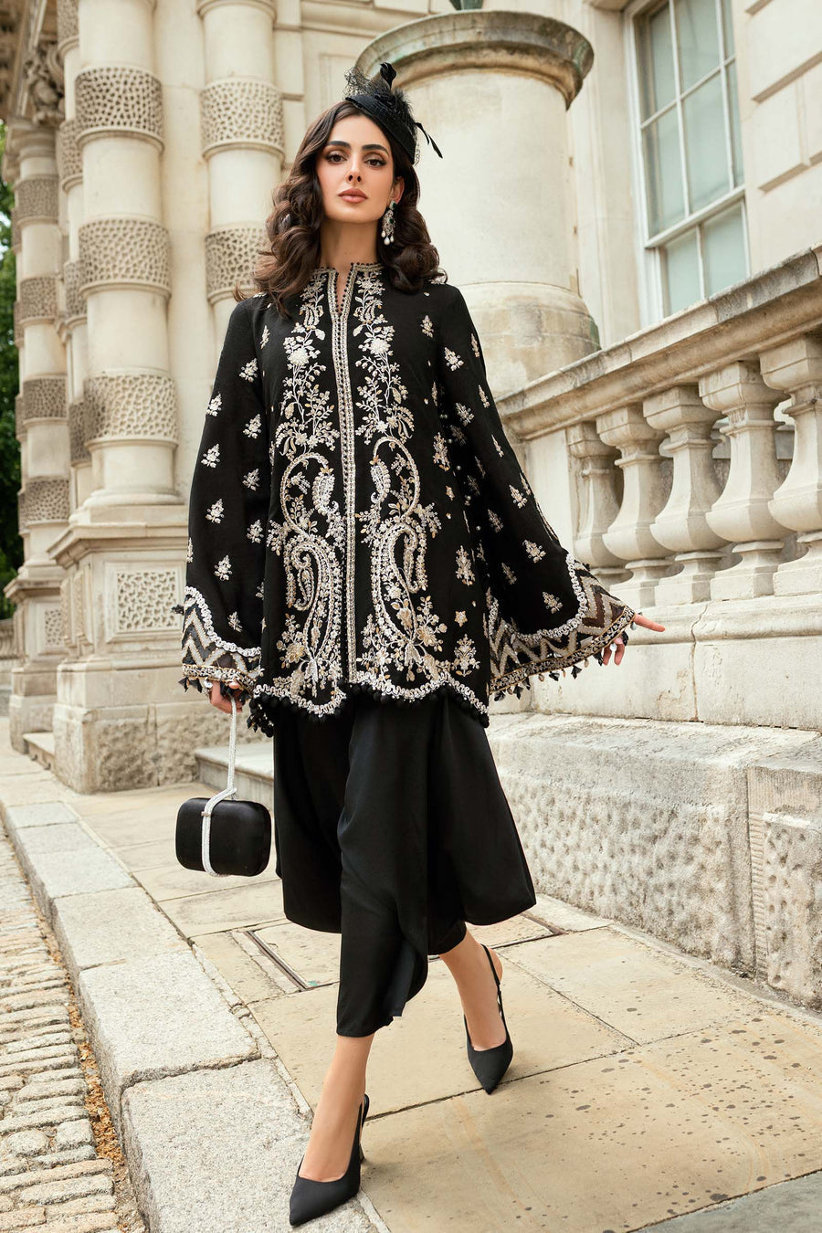 Shop the latest Soiree Formal collection of Maria B  2025 Clothes Unstitched/ready 3 Piece Suits for Winter 2025 and also for Spring/Summer. Available for customisation at LebaasOnline. Maria B's latest lawn, digital print attire and MBROIDERED Pakistani Suits for Women in the UK, USA 