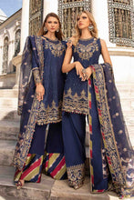 Load image into Gallery viewer, Buy MARIA B SATIN 2024 PAKISTANI GARARA SUITS ONLINE  USA with customization. We have various brands such as MARIA B WEDDING DRESSES. PAKISTANI WEDDING DRESSES BIRMINGHAM are trending in evening/party wear. MARIA B SALE dresses can be stitched in UK, USA, France, Australia  Lebaasonline in SALE!