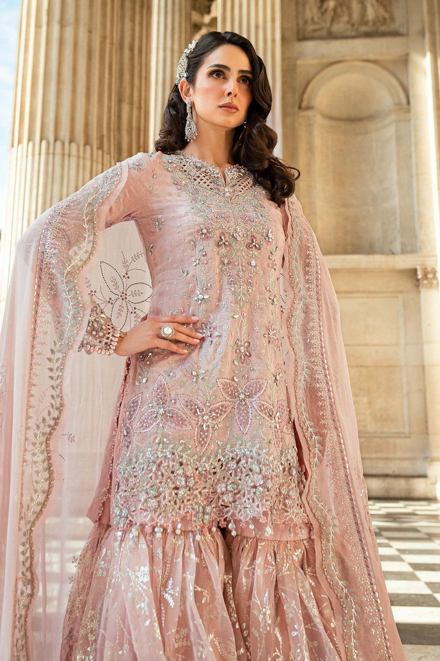 Shop the latest Soiree Formal collection of Maria B  2025 Clothes Unstitched/ready 3 Piece Suits for Winter 2025 and also for Spring/Summer. Available for customisation at LebaasOnline. Maria B's latest lawn, digital print attire and MBROIDERED Pakistani Suits for Women in the UK, USA 