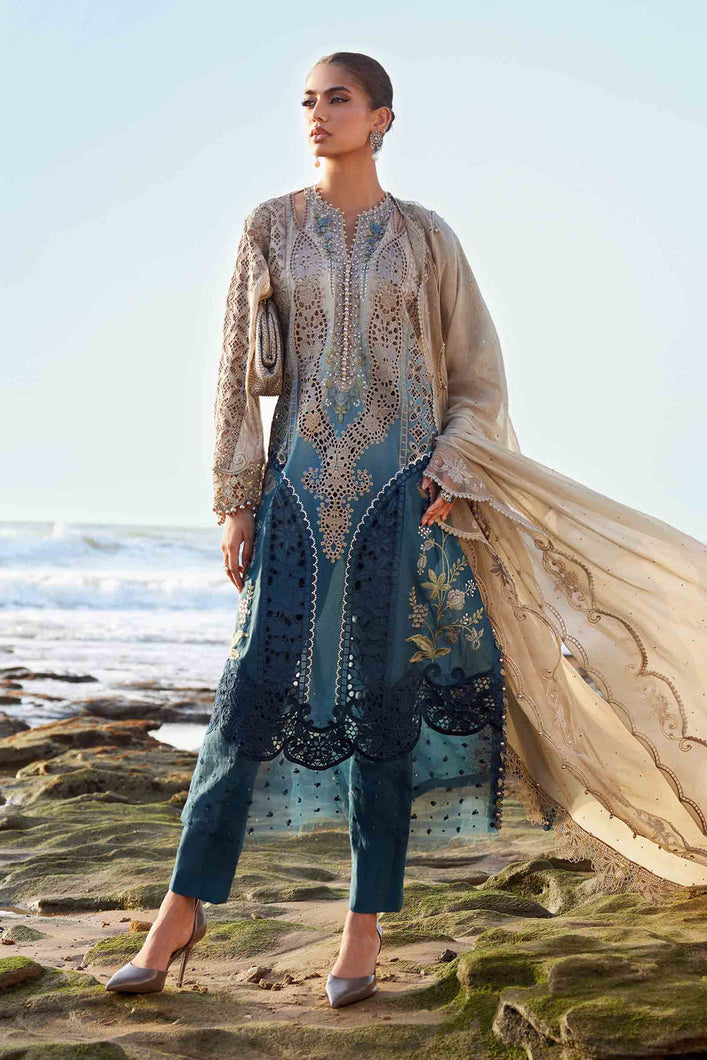 Shop the latest Luxury Lawn collection of Maria B Lawn Eid II 2025 Clothes Unstitched/ready 3 Piece Suits for Winter 2025 and also for Spring/Summer. Available for customisation at LebaasOnline. Maria B's latest lawn, digital print attire and MBROIDERED Pakistani Suits for Women in the UK, USA 