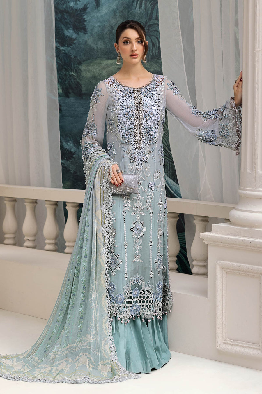 Buy Maria B Mbroidered Chiffon 2025 | MPC-25-108 Chiffon Pakistani designer dresses in UK from our website We have all Pakistani designer clothes of Maria b Chiffon 2025 Imrozia, Sobia Nazir Various Pakistani boutique dresses can be bought online from our website Lebaasonline in UK , USA, America