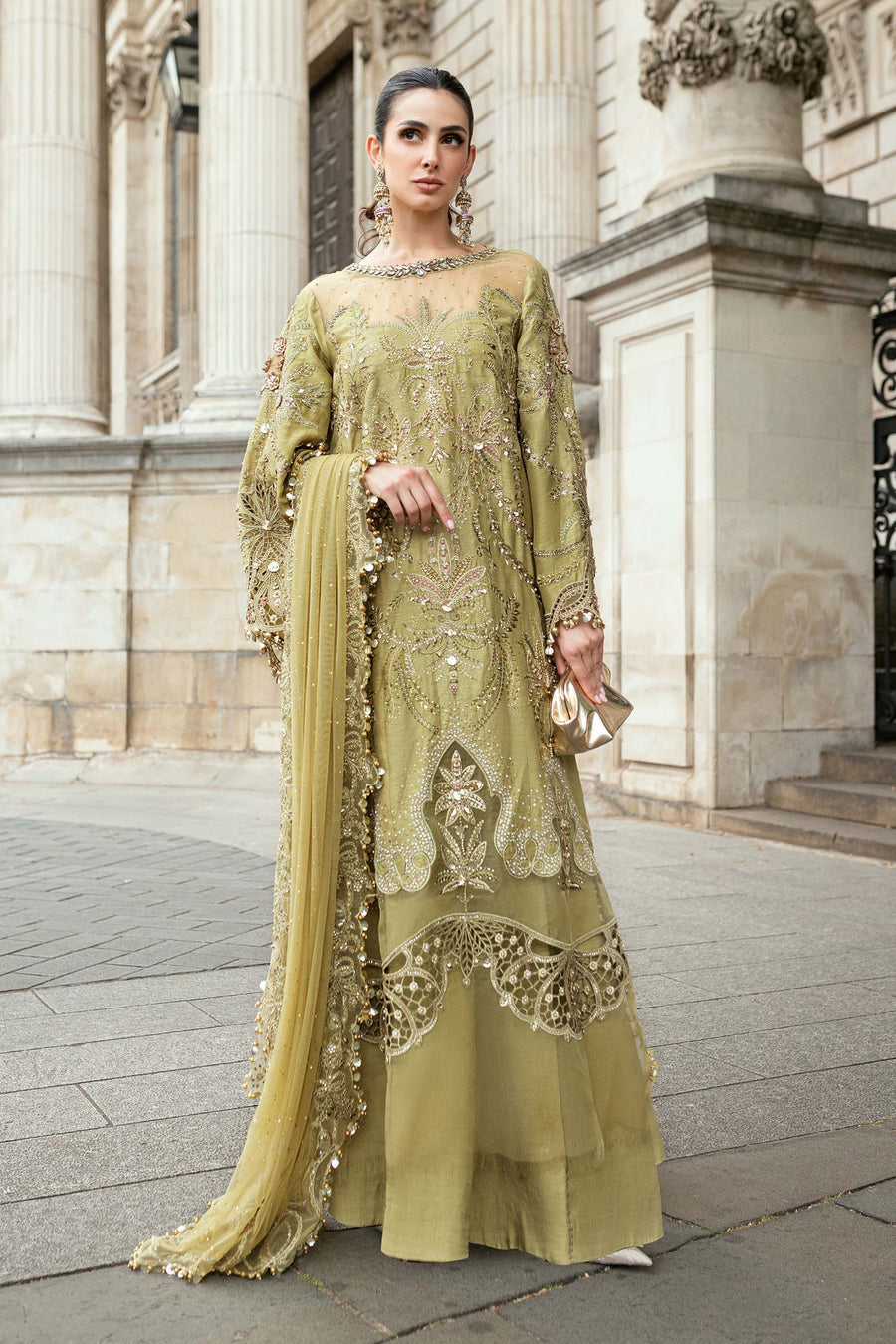 Shop the latest Soiree Formal collection of Maria B  2025 Clothes Unstitched/ready 3 Piece Suits for Winter 2025 and also for Spring/Summer. Available for customisation at LebaasOnline. Maria B's latest lawn, digital print attire and MBROIDERED Pakistani Suits for Women in the UK, USA 