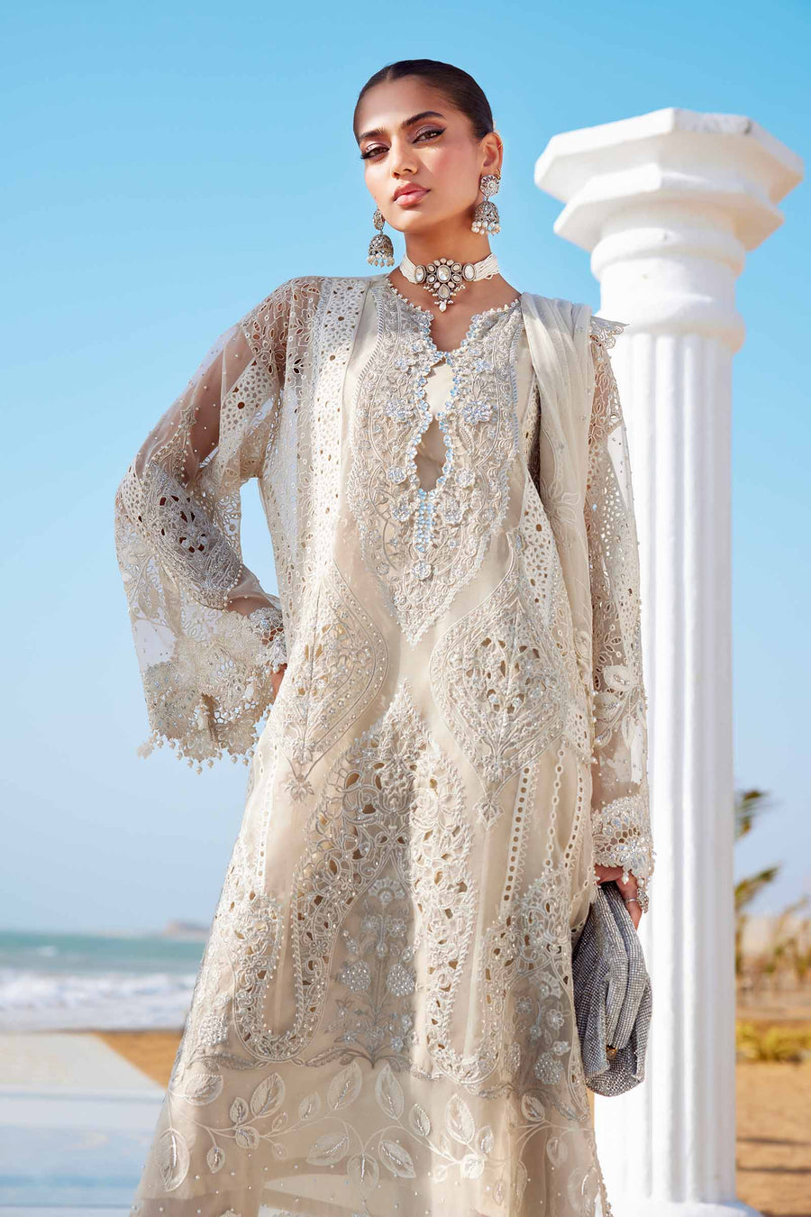 Shop the latest Luxury Lawn collection of Maria B Lawn Eid II 2025 Clothes Unstitched/ready 3 Piece Suits for Winter 2025 and also for Spring/Summer. Available for customisation at LebaasOnline. Maria B's latest lawn, digital print attire and MBROIDERED Pakistani Suits for Women in the UK, USA 