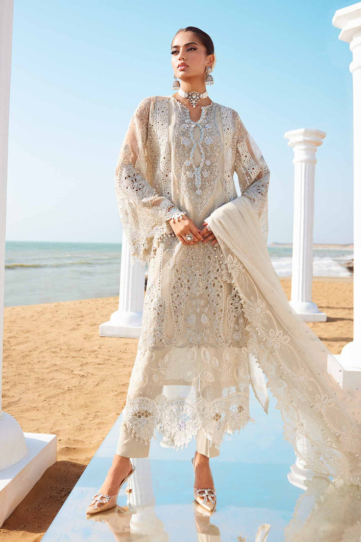 Shop the latest Luxury Lawn collection of Maria B Lawn Eid II 2025 Clothes Unstitched/ready 3 Piece Suits for Winter 2025 and also for Spring/Summer. Available for customisation at LebaasOnline. Maria B's latest lawn, digital print attire and MBROIDERED Pakistani Suits for Women in the UK, USA 
