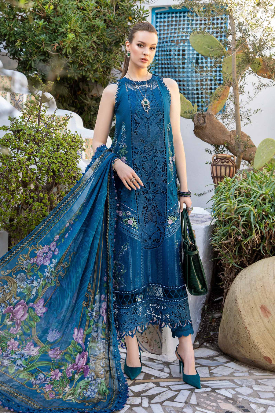 Luxury Lawn Cotton Designer Lawn Suits Online MARIA B LAWN 2024