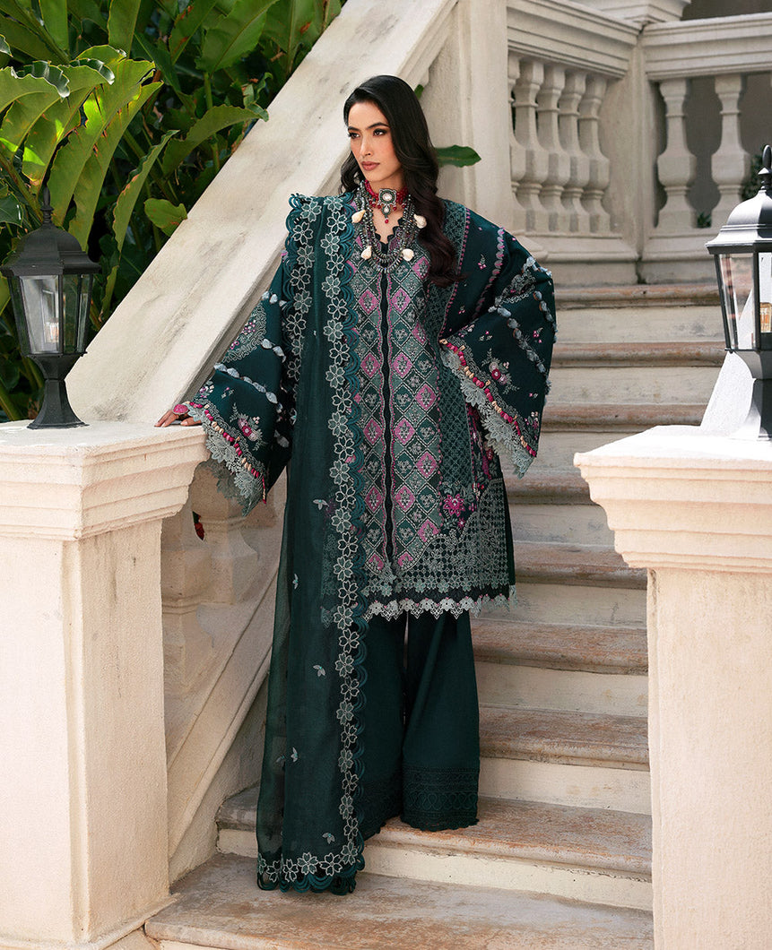 Buy Republic Womenswear | KALANI EID Luxury Lawn '25 | Zehra (D1-B) wear for the Pakistani look. The heavy embroidery salwar kameez, Designer designs of Republic women's wear, Maria B, Asim Jofa, Crimson are available in our Pakistani designer boutique. Get Velvet suits in UK USA, UAE, France from Lebaasonline @ Sale Prize.