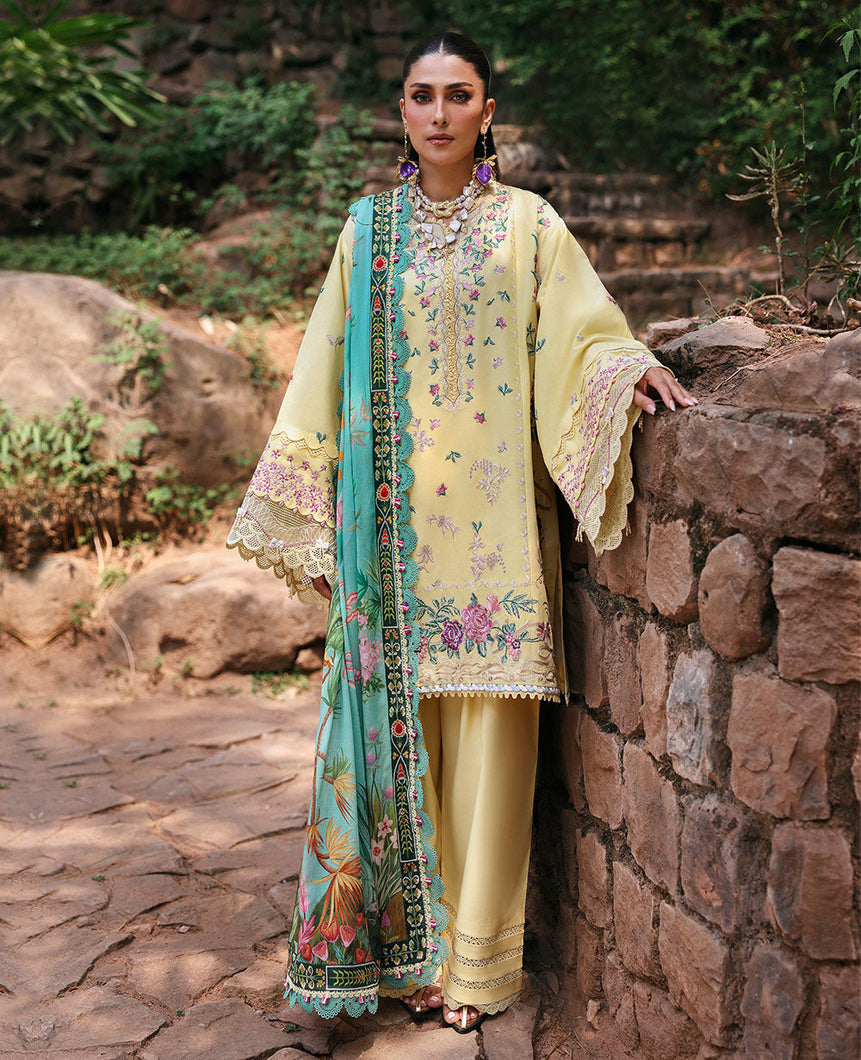 Buy Republic Womenswear | TALIA Summer Lawn '25 | LINA (D3-A) wear for the Pakistani look. The heavy embroidery salwar kameez, Designer designs of Republic women's wear, Maria B, Asim Jofa, Crimson are available in our Pakistani designer boutique. Get Velvet suits in UK USA, UAE, France from Lebaasonline @ Sale Prize.