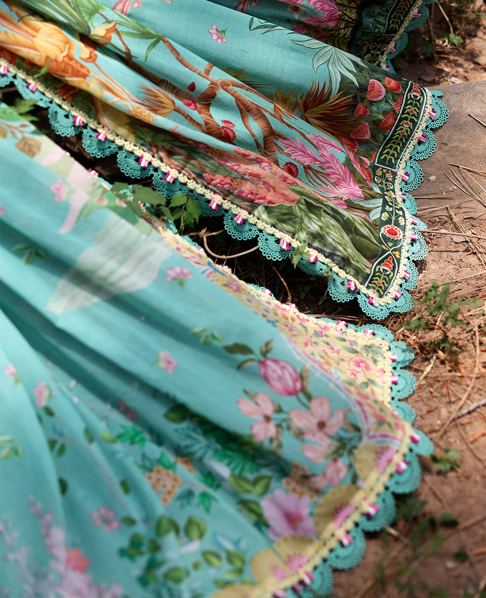 Buy Republic Womenswear | TALIA Summer Lawn '25 | LINA (D3-A) wear for the Pakistani look. The heavy embroidery salwar kameez, Designer designs of Republic women's wear, Maria B, Asim Jofa, Crimson are available in our Pakistani designer boutique. Get Velvet suits in UK USA, UAE, France from Lebaasonline @ Sale Prize.