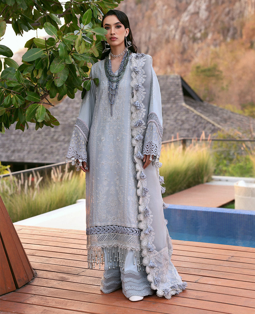 Buy Republic Womenswear | KALANI EID Luxury Lawn '25 | SITARA (D3-B) wear for the Pakistani look. The heavy embroidery salwar kameez, Designer designs of Republic women's wear, Maria B, Asim Jofa, Crimson are available in our Pakistani designer boutique. Get Velvet suits in UK USA, UAE, France from Lebaasonline @ Sale Prize.