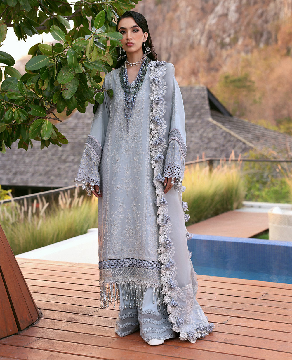 Buy Republic Womenswear | KALANI EID Luxury Lawn '25 | SITARA (D3-B) wear for the Pakistani look. The heavy embroidery salwar kameez, Designer designs of Republic women's wear, Maria B, Asim Jofa, Crimson are available in our Pakistani designer boutique. Get Velvet suits in UK USA, UAE, France from Lebaasonline @ Sale Prize.