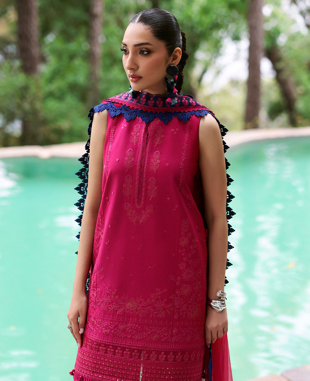Buy Republic Womenswear | TALIA Summer Lawn '25 | LYSA (D4-B) wear for the Pakistani look. The heavy embroidery salwar kameez, Designer designs of Republic women's wear, Maria B, Asim Jofa, Crimson are available in our Pakistani designer boutique. Get Velvet suits in UK USA, UAE, France from Lebaasonline @ Sale Prize.