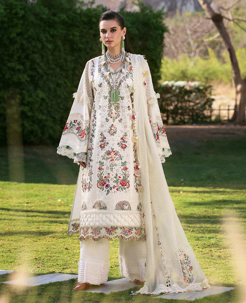 Buy Republic Womenswear | KALANI EID Luxury Lawn '25 | Mira (D7-A) wear for the Pakistani look. The heavy embroidery salwar kameez, Designer designs of Republic women's wear, Maria B, Asim Jofa, Crimson are available in our Pakistani designer boutique. Get Velvet suits in UK USA, UAE, France from Lebaasonline @ Sale Prize.