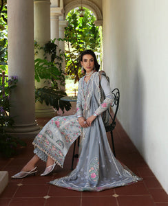 Buy Republic Womenswear | KALANI EID Luxury Lawn '25 | HOOR (D7-B) wear for the Pakistani look. The heavy embroidery salwar kameez, Designer designs of Republic women's wear, Maria B, Asim Jofa, Crimson are available in our Pakistani designer boutique. Get Velvet suits in UK USA, UAE, France from Lebaasonline @ Sale Prize.