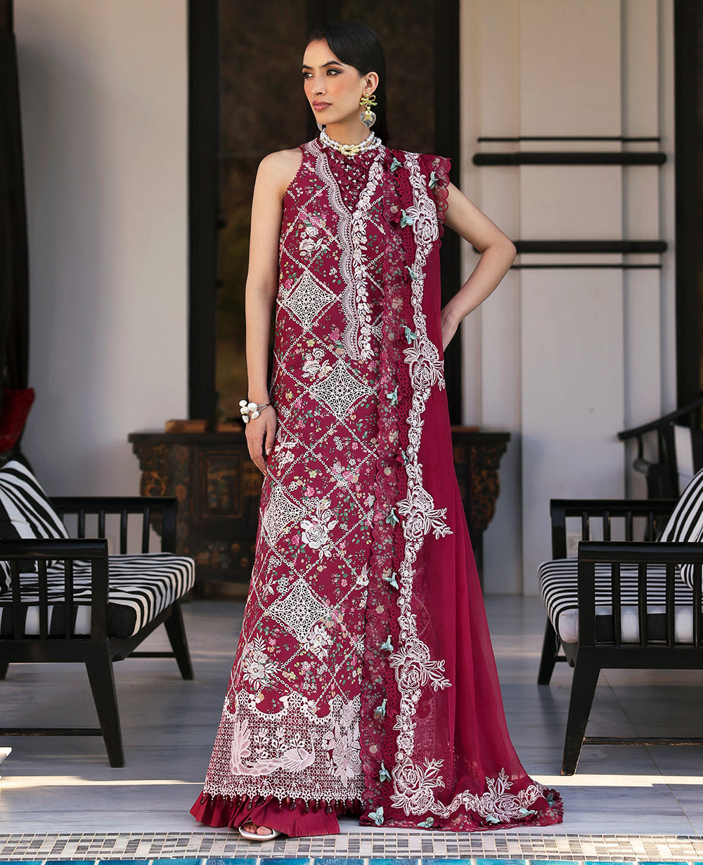 Buy Republic Womenswear | KALANI EID Luxury Lawn '25 | LYANNA (D8-B) wear for the Pakistani look. The heavy embroidery salwar kameez, Designer designs of Republic women's wear, Maria B, Asim Jofa, Crimson are available in our Pakistani designer boutique. Get Velvet suits in UK USA, UAE, France from Lebaasonline @ Sale Prize.