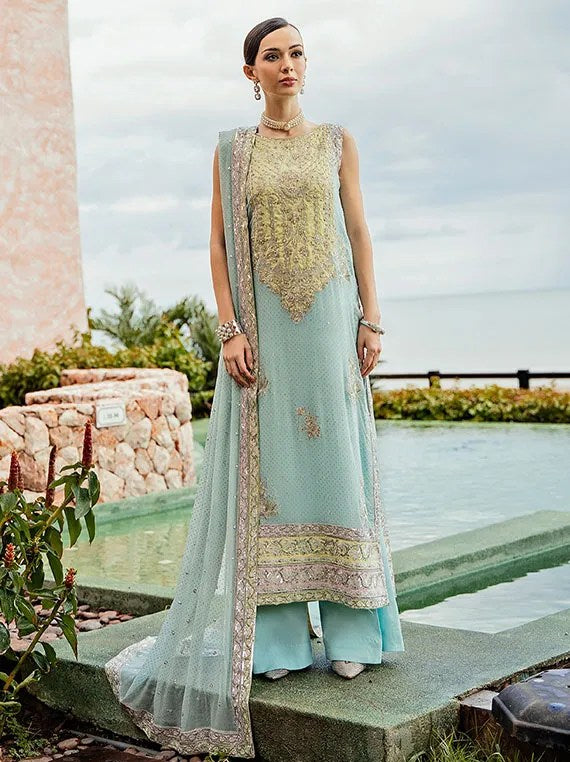LUXURY FORMALS FREESIA  dresses exclusively available @lebaasonline. Gisele Pakistani Designer Dresses in UK Online, Maria B is available with us. Buy Gisele Clothing Pakistan for Pakistani Bridal Outfit look. The dresses can be customized in UK, USA, France at Lebaasonline