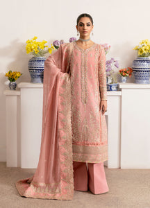 GULAAL | Reverie Unstitched Embroidered Chiffon '25 Pakistani designer dress is available @lebaasonline. The Pakistani Wedding dresses of Maria B, Gulaal can be customized for Bridal/party wear. Get express shipping in UK, USA, France, Germany for Asian Outfits USA. Maria B Sale online can be availed here!!
