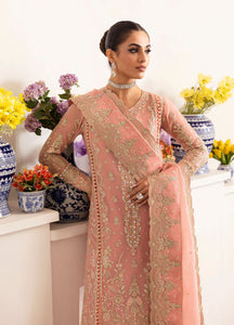 GULAAL | Reverie Unstitched Embroidered Chiffon '25 Pakistani designer dress is available @lebaasonline. The Pakistani Wedding dresses of Maria B, Gulaal can be customized for Bridal/party wear. Get express shipping in UK, USA, France, Germany for Asian Outfits USA. Maria B Sale online can be availed here!!