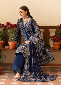 GULAAL | Reverie Unstitched Embroidered Chiffon '25 Pakistani designer dress is available @lebaasonline. The Pakistani Wedding dresses of Maria B, Gulaal can be customized for Bridal/party wear. Get express shipping in UK, USA, France, Germany for Asian Outfits USA. Maria B Sale online can be availed here!!