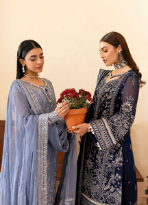 GULAAL | Reverie Unstitched Embroidered Chiffon '25 Pakistani designer dress is available @lebaasonline. The Pakistani Wedding dresses of Maria B, Gulaal can be customized for Bridal/party wear. Get express shipping in UK, USA, France, Germany for Asian Outfits USA. Maria B Sale online can be availed here!!