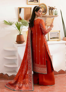 GULAAL | Reverie Unstitched Embroidered Chiffon '25 Pakistani designer dress is available @lebaasonline. The Pakistani Wedding dresses of Maria B, Gulaal can be customized for Bridal/party wear. Get express shipping in UK, USA, France, Germany for Asian Outfits USA. Maria B Sale online can be availed here!!