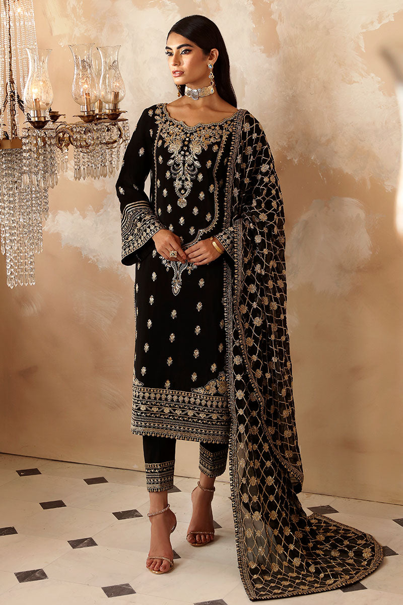 GULAAL | Shehrnaaz Raw Silk Pakistani designer dress is available @lebaasonline. The Pakistani Wedding dresses of Maria B, Gulaal can be customized for Bridal/party wear. Get express shipping in UK, USA, France, Germany for Asian Outfits USA. Maria B Sale online can be availed here!!