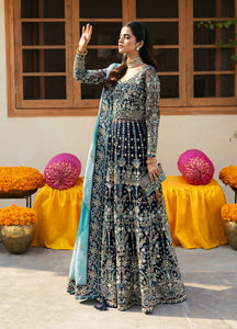 GULAAL | Embroidered Chiffon Pakistani designer dress is available @lebaasonline. The Pakistani Wedding dresses of Maria B, Gulaal can be customized for Bridal/party wear. Get express shipping in UK, USA, France, Germany for Asian Outfits USA. Maria B Sale online can be availed here!!