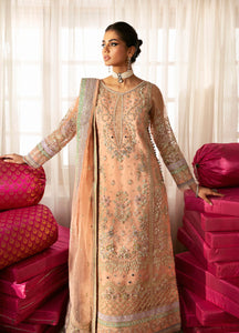 GULAAL | Embroidered Chiffon Pakistani designer dress is available @lebaasonline. The Pakistani Wedding dresses of Maria B, Gulaal can be customized for Bridal/party wear. Get express shipping in UK, USA, France, Germany for Asian Outfits USA. Maria B Sale online can be availed here!!