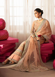 GULAAL | Embroidered Chiffon Pakistani designer dress is available @lebaasonline. The Pakistani Wedding dresses of Maria B, Gulaal can be customized for Bridal/party wear. Get express shipping in UK, USA, France, Germany for Asian Outfits USA. Maria B Sale online can be availed here!!